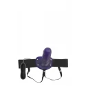 A&E UNIVERSAL VIBRATING HOLLOW STRAP-ON