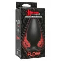 Flow fill silicone anal douche accessory - black