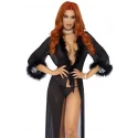 Marabou robe & string