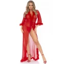 Marabou robe & string