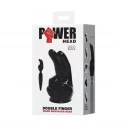 Power head double finger wand massager head Transparent