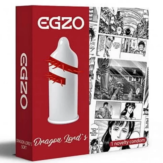 Prezerwatywa Egzo Condom Dragon Lord's 1szt.