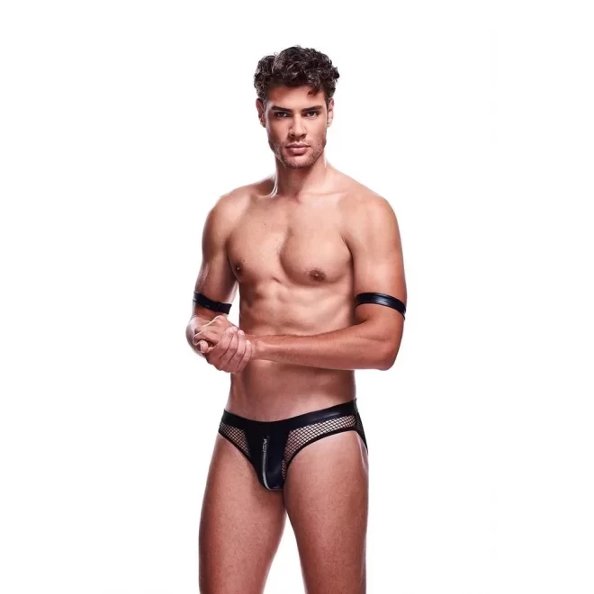 2PC SEXY COP SET BLACK, L/XL