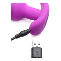 21x vibrating silicone swirl butt plug with remotel