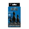 MENZSTUFF 3-PIECE ANAL PAWN SET BLACK