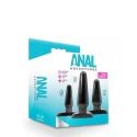 ANAL ADVENTURES BASIC PLUG KIT BLACK