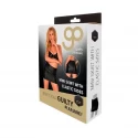 GP GENUINE LEATHER MINI SKIRT BLACK, L