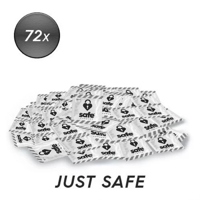 SAFE JUST SAFE CONDOMS (STANDARD) 72PC