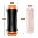 Masturbator-Vibrating Masturbation Cup USB 10 function + Interactive Function / Double Ends