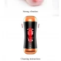 Masturbator-Vibrating Masturbation Cup USB 10 function + Interactive Function / Double Ends