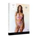 2pcbra set with garters & dazzling sticker - o/s