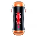 Masturbator-Vibrating Masturbation Cup USB 10 function + Interactive Function / Double Ends