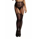 High-waist garterbelt stockings