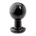 Silikonowo-żelowy korek analny Round Butt Plug Large (2 kolory)