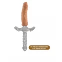 THE REALM REALISTIC 8INCH LOCK ON DILDO
