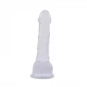 Hi-Rubber 7.7 Inch Dildo-Clear