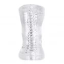 Diamond Hand Job Stroker 5.4" Clear
