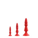 MENZSTUFF 3-PIECE ANAL CONE SET RED