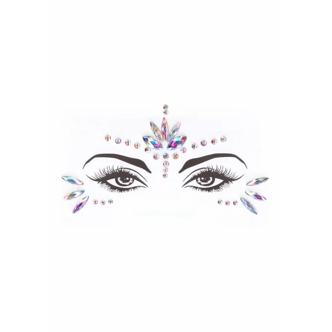 Dazzling eye contact bling sticker