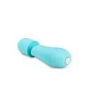 Rose - Petite Wand Vibrator With Attachments - Blue
