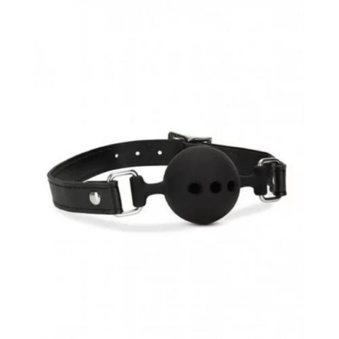 Noir - Breathable Silicone Ball Gag - Black