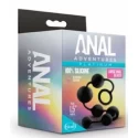 Anal Adventures Platinum - Silicone Anal Beads - Large