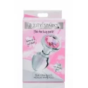 Pink Gem Glass Anal Plug With Gem - Medium