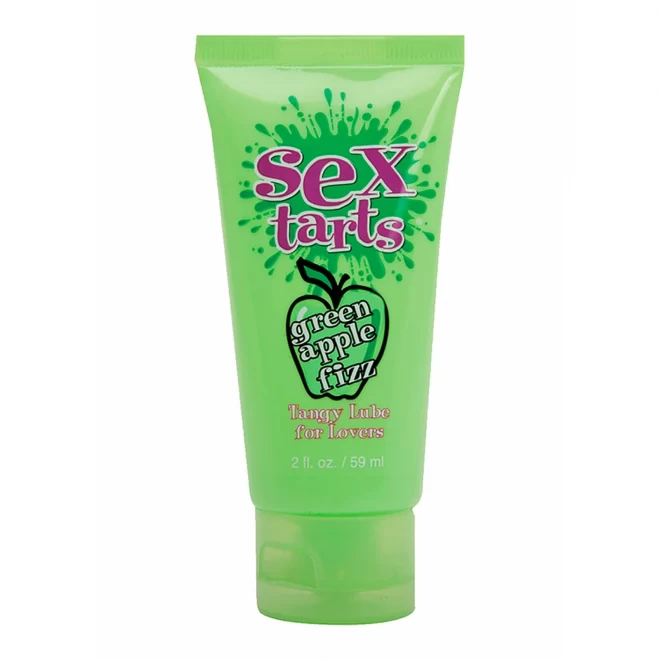 Sex tarts lube, green apple fizz tube