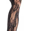 POŃCZOCHY ROSE LACE THIGH HIGHS OS