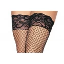 Stay Up Fishnet Thigh Highs O/S