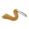 Chain whip with built-in plug - gold