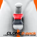 [sil] clone duo 2-pack ballstretcher - red / black