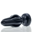 [sil] airhole ff finned buttplug - black