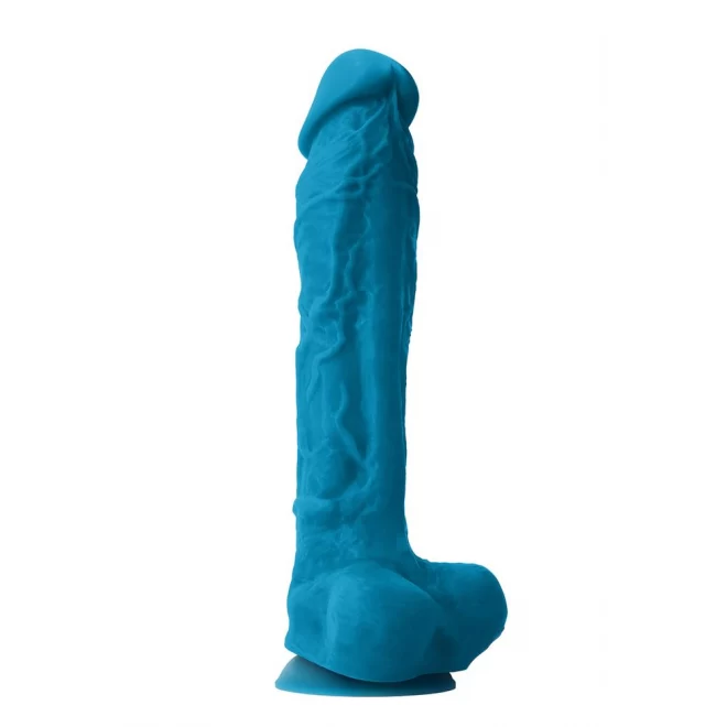 COLOURS PLEASURES 10" DILDO BLUE