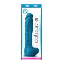 COLOURS PLEASURES 10" DILDO BLUE