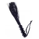 Silicone Whip Black 14" - Fetish Boss Series