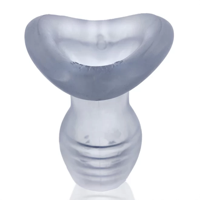 [sil|tpr] glowhole-1 - buttplug + led insert - small - clea