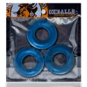 [tpr] fat willy cockring 3-pack - space blue