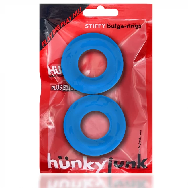 Hünkyjunk stiffy cockring 2-pack - teal ice