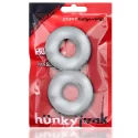 Hünkyjunk stiffy cockring 2-pack - clear ice