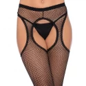 Fishnet suspender hose