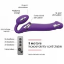 Strap On Me - Strapless Vibrating Strap-On Dildo - Size L - Purple