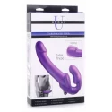 Revolver Vibrating Strapless Strap-On XXL - Purple