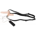 Podwójny wibrator na paskach Strap On Duo