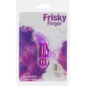 Frisky Finger Vibrator With Bullet - Purple