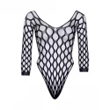 Pothole net sleeve bodysuit