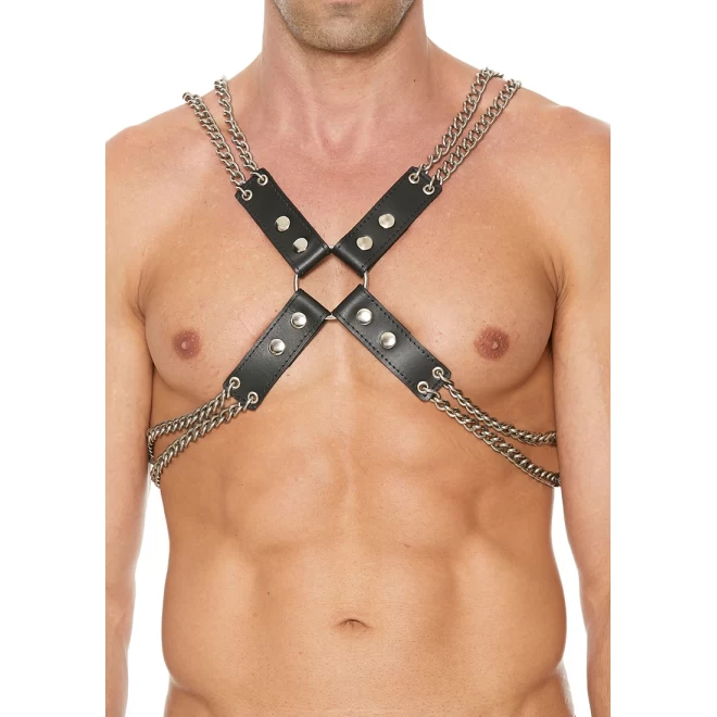 Chain and chain harness - premium leather