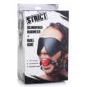 Kinky Adjustable Harness With Blindfold And Ball Gag