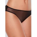 Open panty mesh front - black