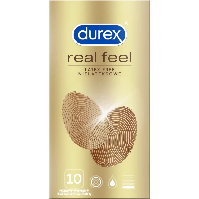 Nielateksowe prezerwatywy Durex Real Feel 10 szt.